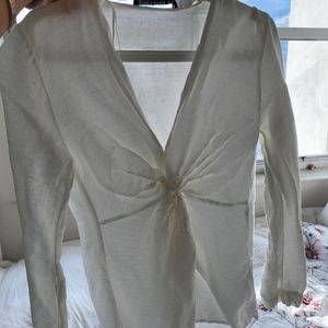 Zara white blouse